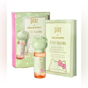 Pixi + Hello Kitty Bow Meets Glow Kit Tonic Exfoliating Toner & 3 Face Masks NEW
